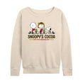 thumbnail image 1 of Peanuts - Snoopys Cocoa - Women's French Terry Long Sleeve Pullover, 1 of 5