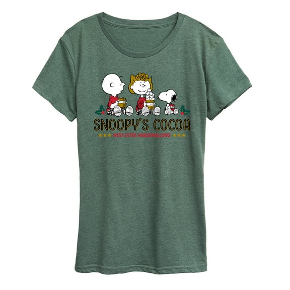 Peanuts - Snoopys Cocoa - Women's Short Sleeve Graphic T-Shirt