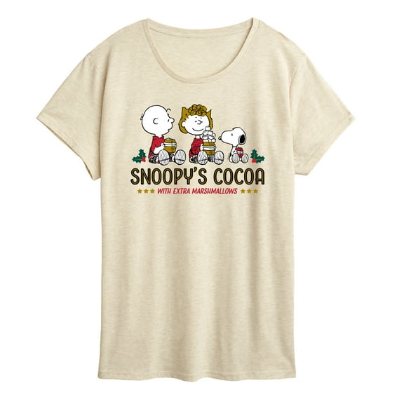 Peanuts - Snoopys Cocoa - Women's Short Sleeve Graphic T-Shirt
