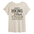 thumbnail image 1 of Peanuts - Snoopys Hiking Club - Juniors Ideal Flowy Muscle T-Shirt, 1 of 5