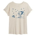 thumbnail image 1 of Peanuts - Snow Snoopy And Woodstock - Juniors Ideal Flowy Muscle T-Shirt, 1 of 6