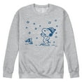 thumbnail image 1 of Peanuts - Snow Snoopy And Woodstock - Men's Crew Neck Fleece Pullover, 1 of 6