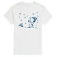 thumbnail image 1 of Peanuts - Snow Snoopy And Woodstock - Men's Short Sleeve Graphic T-Shirt, 1 of 6
