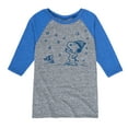 thumbnail image 1 of Peanuts - Snow Snoopy And Woodstock - Toddler & Youth Raglan Graphic T-Shirt, 1 of 5