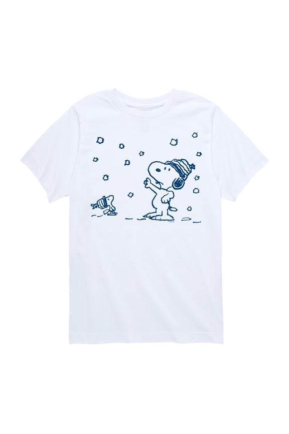 - Snow Snoopy And Woodstock - Toddler & Youth Short Sleeve Graphic T-Shirt