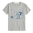thumbnail image 1 of Peanuts - Snow Snoopy And Woodstock - Toddler & Youth Short Sleeve Graphic T-Shirt, 1 of 6