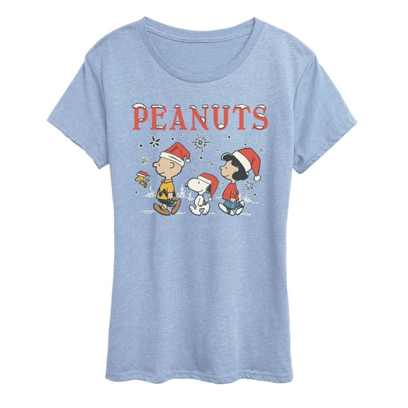 Peanuts - Snowflakes - Women's Short Sleeve Graphic T-Shirt