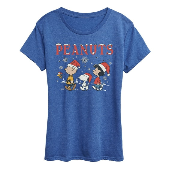 Peanuts - Snowflakes - Women's Short Sleeve Graphic T-Shirt