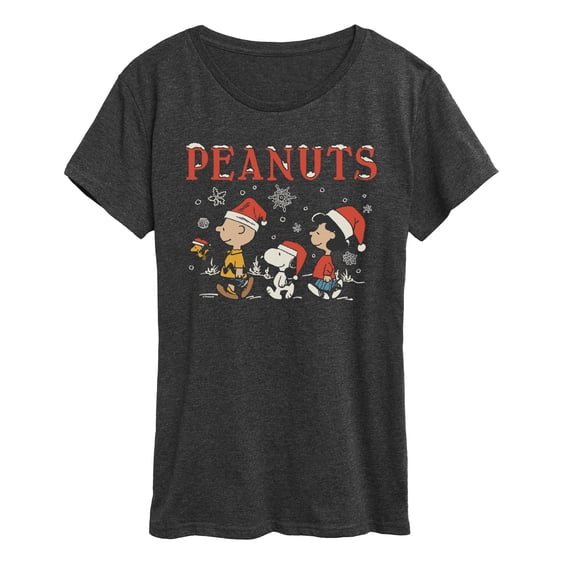 Peanuts - Snowflakes - Women's Short Sleeve Graphic T-Shirt
