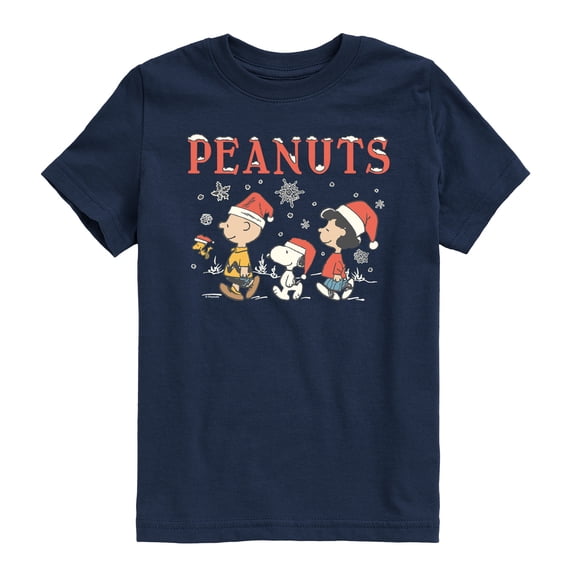 Peanuts - Snowflakes Boys' Short Sleeve Graphic T-Shirt