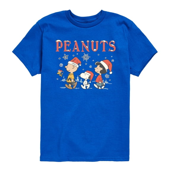 Peanuts - Snowflakes Boys' Short Sleeve Graphic T-Shirt