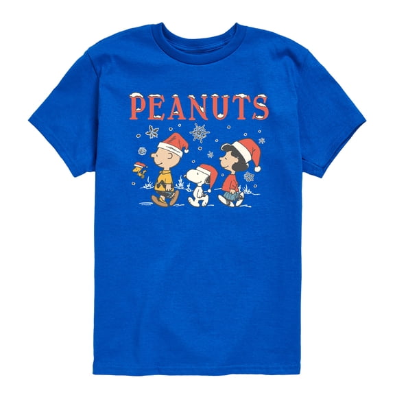 Peanuts - Snowflakes - Youth Boys Short Sleeve Graphic T-Shirt