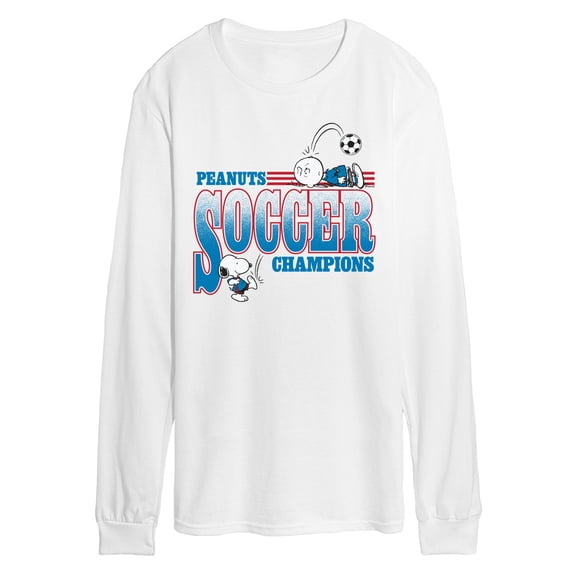 Peanuts - Soccer Champ Peanuts - Men's Long Sleeve Graphic T-Shirt