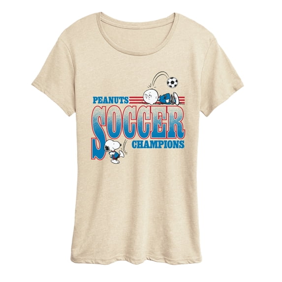 Peanuts - Soccer Champ Peanuts - Women's Short Sleeve Graphic T-Shirt