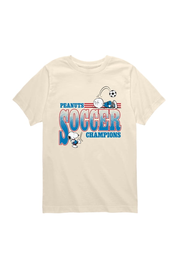 - Soccer Champ - Youth Boys Short Sleeve Graphic T-Shirt