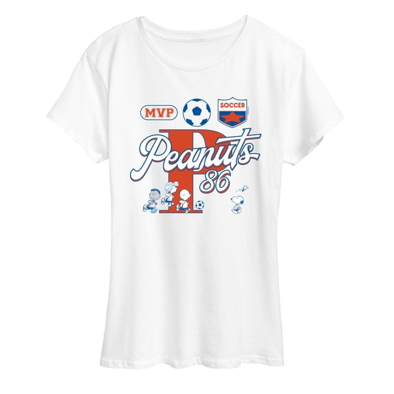 Peanuts - Soccer Jersey - Women's Short Sleeve Graphic T-Shirt