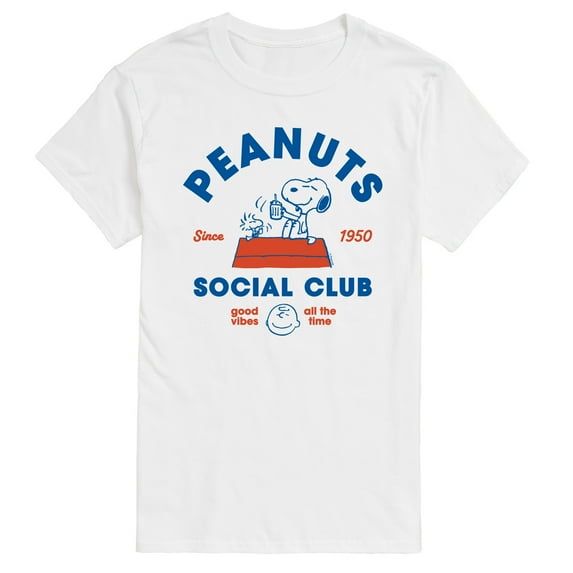 Peanuts - Social Club - Men's Short Sleeve Graphic T-Shirt