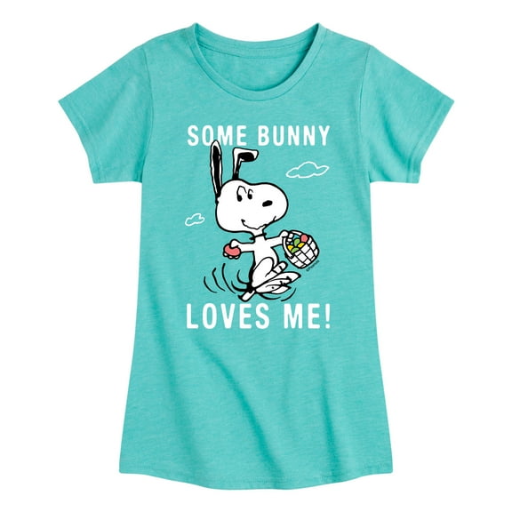 Peanuts - Some Bunny - Girls Toddler And Youth Short Sleeve T-Shirt