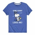 thumbnail image 1 of Peanuts - Some Bunny - Toddler And Youth Short Sleeve Graphic T-Shirt, 1 of 5