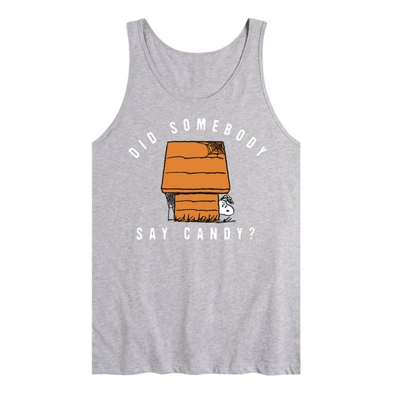 Peanuts - Somebody Say Candy Art - Men's Jersey Tank Top