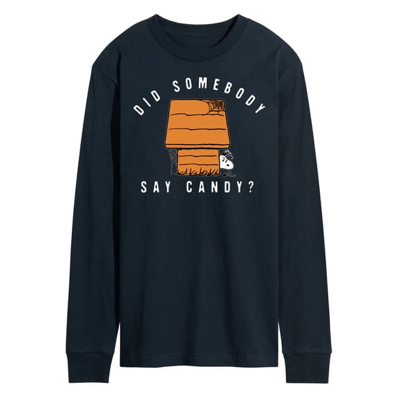Peanuts - Somebody Say Candy Art - Men's Long Sleeve T-Shirt