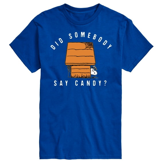 Peanuts - Somebody Say Candy Art - Men's Short Sleeve Graphic T-Shirt