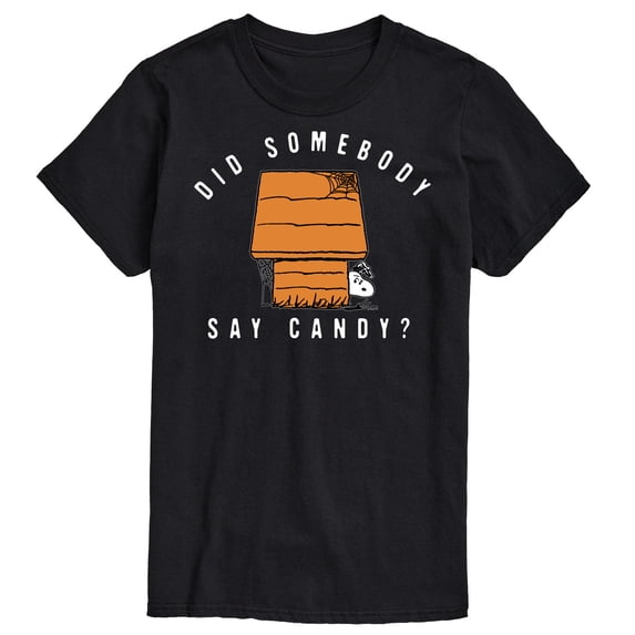 Peanuts - Somebody Say Candy Art - Men's Short Sleeve Graphic T-Shirt