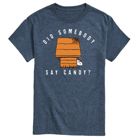 Peanuts - Somebody Say Candy Art - Men's Short Sleeve Graphic T-Shirt