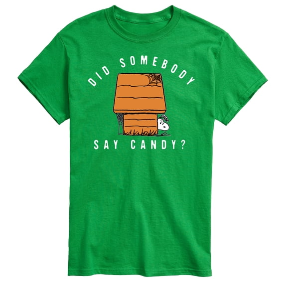 Peanuts - Somebody Say Candy Art - Men's Short Sleeve Graphic T-Shirt