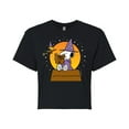 thumbnail image 1 of Peanuts - Sorcerer Snoopy Woodstock - Juniors Cropped Cotton Blend T-Shirt, 1 of 6