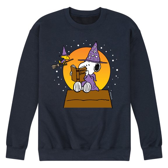 Peanuts - Sorcerer Snoopy Woodstock - Men's Crew Neck Fleece Pullover