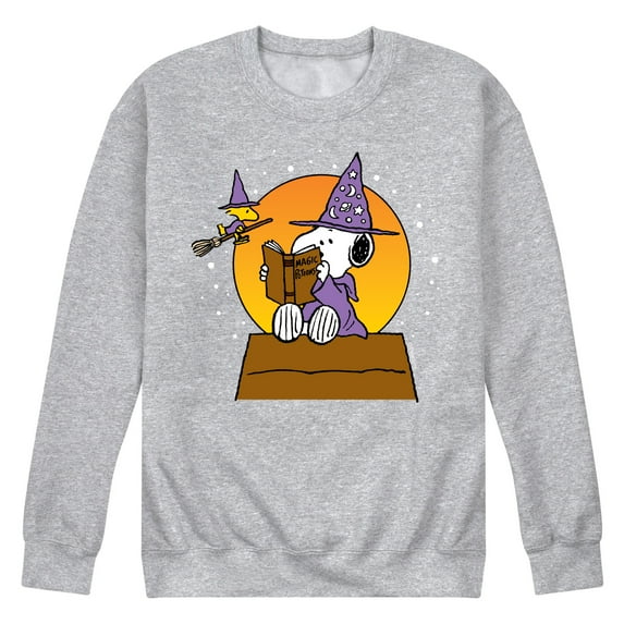 Peanuts - Sorcerer Snoopy Woodstock - Men's Crew Neck Fleece Pullover
