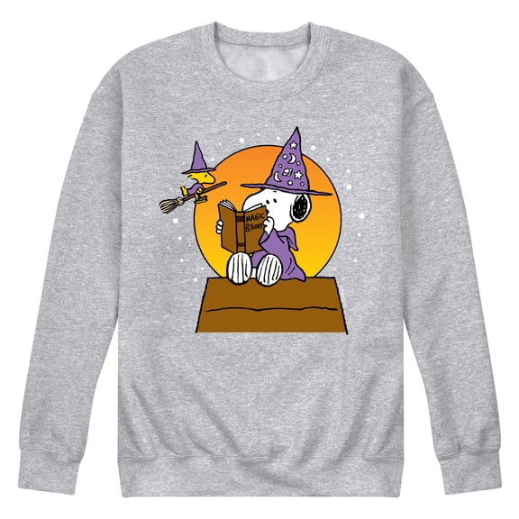 Peanuts - Sorcerer Snoopy Woodstock - Men's Crew Neck Fleece Pullover