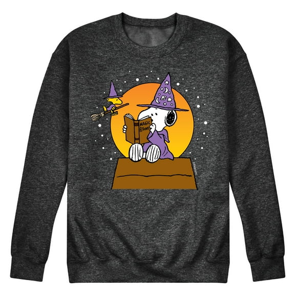Peanuts - Sorcerer Snoopy Woodstock - Men's Crew Neck Fleece Pullover