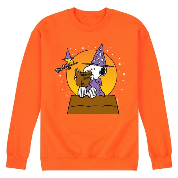 Peanuts - Sorcerer Snoopy Woodstock - Men's Crew Neck Fleece Pullover