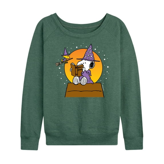 Peanuts - Sorcerer Snoopy Woodstock - Women's Lightweight French Terry Long Sleeve Shirt