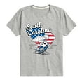 thumbnail image 1 of Peanuts - South Carolina American Flag Snoopy - Toddler And Youth Short Sleeve Graphic T-Shirt, 1 of 6