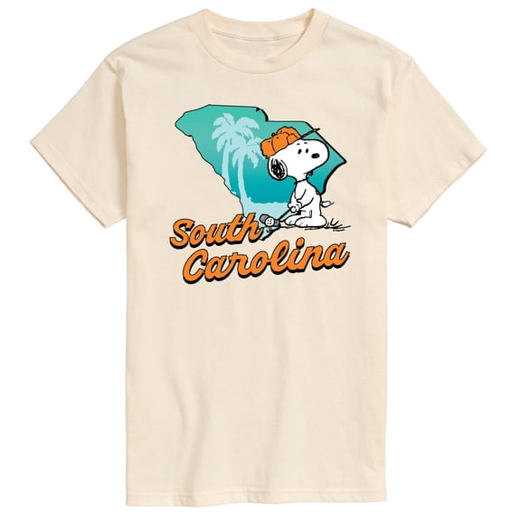 Peanuts - South Carolina Snoopy Golf - Men's Short Sleeve Graphic T-Shirt