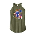 thumbnail image 1 of Peanuts - Space Snoopy Flair - Juniors High Neck Tank Top, 1 of 5