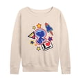 thumbnail image 1 of Peanuts - Space Snoopy Flair - Women's Lightweight French Terry Long Sleeve Shirt, 1 of 6