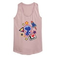 thumbnail image 1 of Peanuts - Space Snoopy Flair - Women's Racerback Tank Top, 1 of 6
