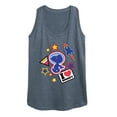 thumbnail image 1 of Peanuts - Space Snoopy Flair - Women's Racerback Tank Top, 1 of 6