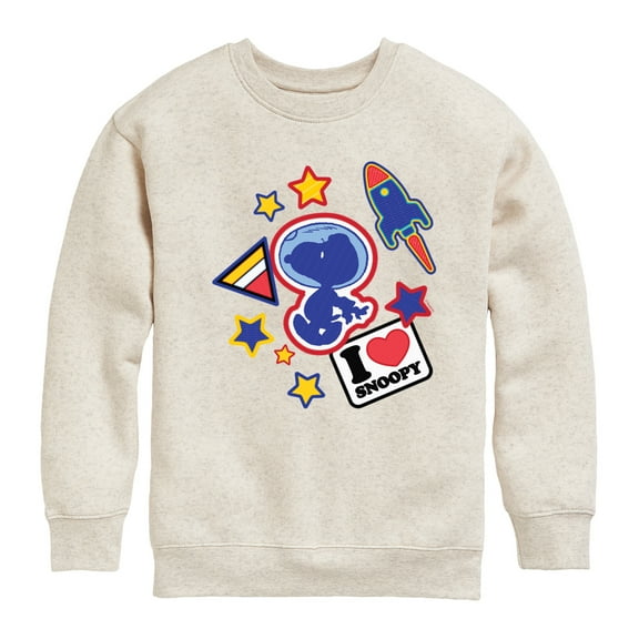 Peanuts - Space Snoopy Flair - Youth Crewneck Sweatshirt