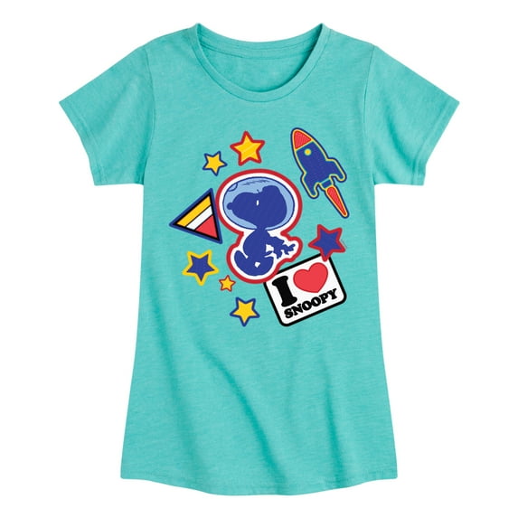 Peanuts - Space Snoopy Flair - Youth Girls Short Sleeve Tee