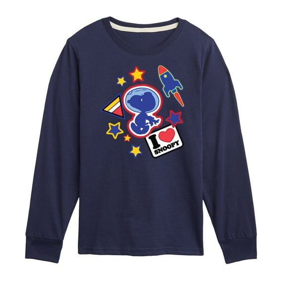Peanuts - Space Snoopy Flair - Youth Long Sleeve Tee