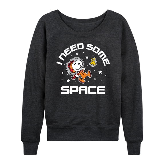 Peanuts - Space Snoopy -Women's Lightweight French Terry Long Sleeve Shirt