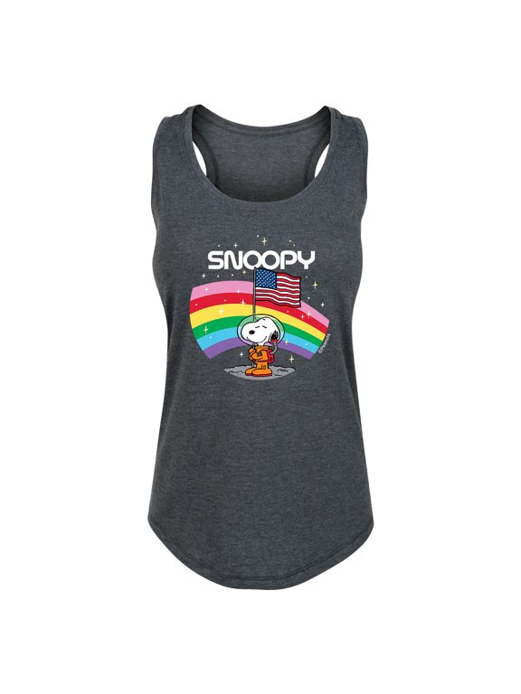 - Space Snoopy Women's Graphic Racerback Tank