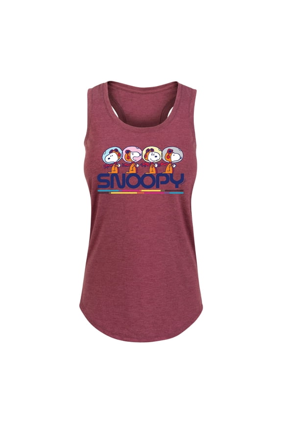 - Space Snoopy - Women's Racerback Tank Top