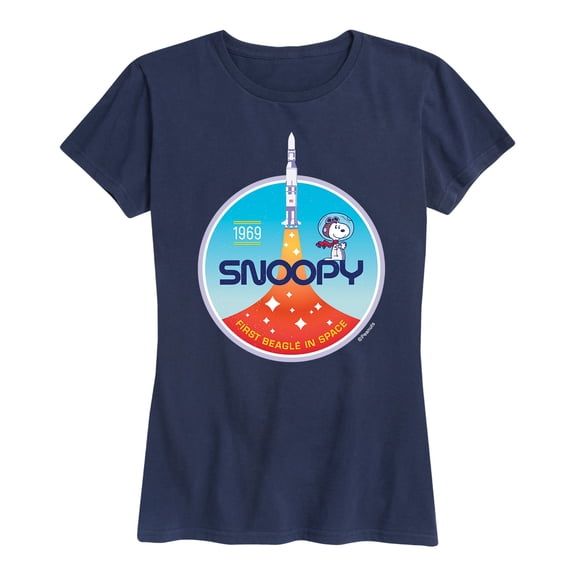 Peanuts - Space Snoopy - Women's Short Sleeve Graphic T-Shirt