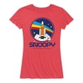 thumbnail image 1 of Peanuts - Space Snoopy - Women's Short Sleeve Graphic T-Shirt, 1 of 6
